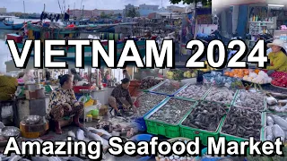 Amazing Fresh Seafood Market In Vietnam 🇻🇳 Vung Tau Vietnam 2024