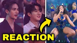 Stray Kids' Jaws Drop At Cardi B And Megan Thee Stallion's Raunchy VMAs Performance