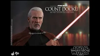 Star Wars Attack Of The Clones Hot Toys Count Dooku 1/6 Scale Movie Figure Reveal!