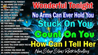 Wonderful Tonight - Oldies But Goodies Nonstop Medley 🎶 Bee Gees, Lobo, Eric Clapton #slowrock