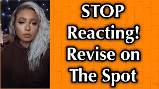 STOP reacting when Manifesting | Revision