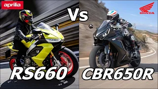 Aprilia RS660 vs Honda CBR650R Comparison  |TM