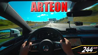 2020 VW Arteon 272 R-Line pushing on German Autobahn ✔