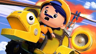 AnimaCars - Želví hasičské auto je zachráněno Býčím budlozerem před nehodou! - animáky s náklaďáky