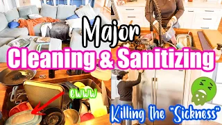 REAL LIFE CLEAN WITH ME AFTER BEING SICK | COMPLETE DISASTER CLEANING 2022 | SANITIZE AND DISINFECT