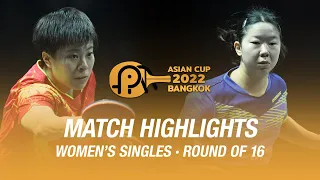 Wang Yidi vs Akasheva Zauresh | WS | 2022 ITTF-ATTU Asian Cup (R16)