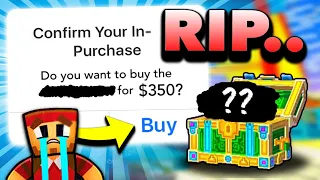 I SPENT $350 on This Gun in Pixel Gun 3D...RIP 😭😭 (Clan Chest Opening)