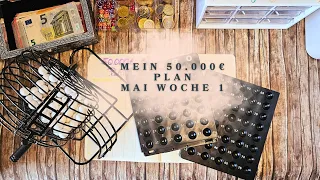 Sparchallenges für meinen 50.000€ Plan Mai 1 | Das erste Mal Bingo 🥰