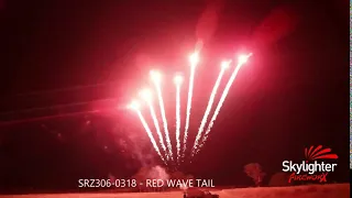 SRZ306-0318 - 30mm Z Shape Single Row Red Wave Tail Comet (Z Shape)