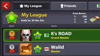 Topping Emerald League - K's Road To Billion with All Leagues Top - Episode#8 - 8 Ball Pool Miniclip