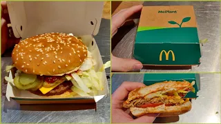 The NEW McDonald's McPlant Vegan Plant Based Burger