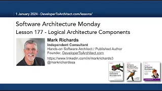 Lesson 177 - Logical Architecture Components