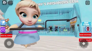 ELSA BARRY’S PRISON RUN AS JOJO | ROBLOX | EVIL ELSA IS SCARY! #roblox #obby #barrysprisonrun