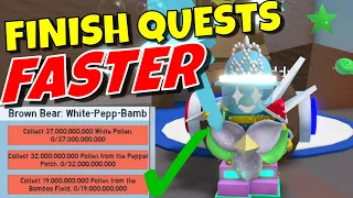 HOW TO COMPLETE QUESTS FASTER? - BEE SWARM SIMULATOR [Quick Tips]