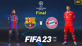 Ft. Messi, Ronaldo - FC BARCELONA vs. BAYERN MÜNCHEN - UCL Final - FIFA 23 - PS5™ [4K]