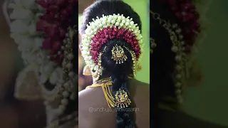 Quick and Easy technique to fix Muhurtham Jadai | Muhurtham Hairstyle Tutorial |Bridal Makeup Hairdo