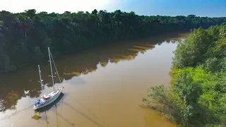 Our SAILBOAT up a South American Jungle River!? - Sailing Vessel Delos Ep. 194