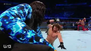 AJ Styles and Jeff Hardy vs Rusev & Shinsuke Nakamura - WWE Smackdown Live Highlight