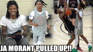 Ja Morant Pulled Up To Peach Jam To See Rob Dillingham & CP3 GO TO WORK! GETS INTENSE 👀