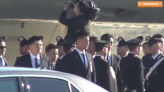 L'arrivo di Xi Jinping a Palermo