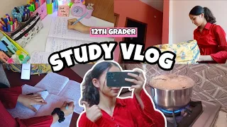 Study Vlog🌷12th grader🌻 Study with me🕊️ Pending work😳!!!How to make notes 🍧#pcb