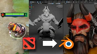 КАК ПЕРЕНЕСТИ ПЕРСОНАЖА ИЗ DOTA2 В BLENDER С АНИМАЦИЯМИ. ГАЙД