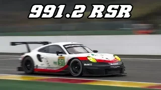 EXTREMELY LOUD Porsche 991.2 RSR with open exhaust (Spa 2018)