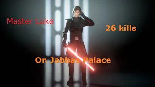 Star Wars Battlefront 2- Inquisitor Luke Skywalker on Jabbas Palace mod showcase Heroes Vs Villains