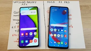 SAMSUNG GALAXY A52 VS POCO X3 PRO - ЧТО ВЫГОДНЕЕ КУПИТЬ? КАКИЕ РАЗЛИЧИЯ / ПРОСТО О СЛОЖНОМ