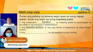 Math 2  - Friday Q2 Week 6 #ETUlayLevelUp #Quarter2