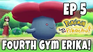 POKEMON LET'S GO PIKACHU EPISODE 5! Celadon City and Erika Gym Leader 100% Complete Walkthrough