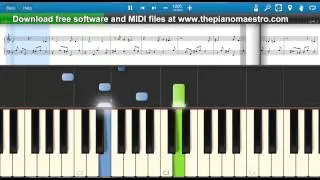 Wherever You Will Go  - The Calling -- piano lesson with Synthesia