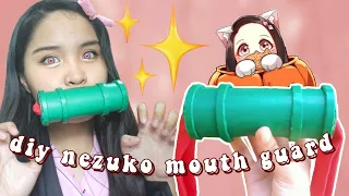 Diy Nezuko Mouth Guard 🌸 [ bamboo muzzle ] • Demon Slayer | Jai Yume