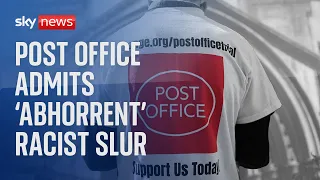 Post Office admits 'abhorrent' racist slur was used to describe suspects in Horizon scandal