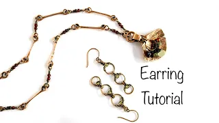 Jewelry Tutorial/ Triple Disc Earrings