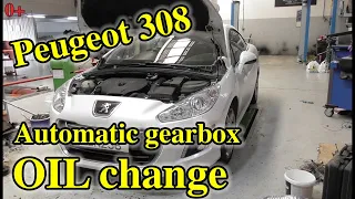 Peugeot 308 automatic gearbox oil change. 0+