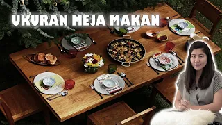 MENENTUKAN UKURAN MEJA MAKAN YANG TEPAT