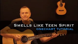 Smells Like Teen Spirit Nirvana solo acoustic fingerstyle guitar lesson [free tab]