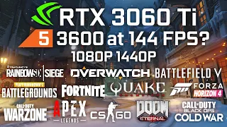 RTX 3060 Ti + Ryzen 5 3600 Test in 12 Games at 144 FPS | 1080p 1440p (Is That Possible?)