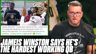 Pat McAfee Reacts To Jameis Winston Saying He's The HARDEST WORKING NFL QB