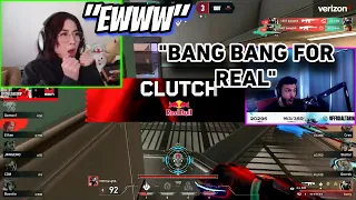 Tarik and Kyedae Reacts to Most Insane VCT Clutch Yet 😱 | 100T Bang Clutch | EG vs 100T | VCT