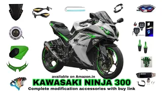 KAWASAKI NINJA 300 Complete modification accessories with buy link in description 👇👇