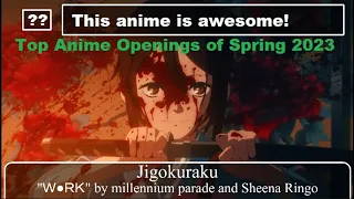 My Top Anime Openings of Spring 2023