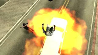 GTA San Andreas Wasted funny deaths!!! (Los Santos)