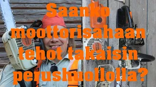 Saanko moottorisahaan tehot takaisin perushuollolla? Kohteena Stihl MS200