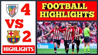 Athletic Club Vs Barcelona 4-2 (AET) |Highlights| Spanish Copa Del Rey -January 24th, 2024.