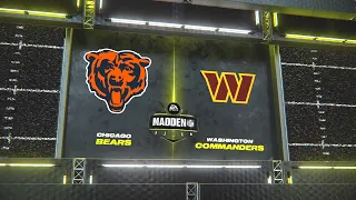 Madden NFL 24 - Chicago Bears Vs Washington Commanders Simulation Week 5 All-Madden PS5 Gameplay