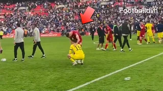 Jordan Henderson consoled Mason Mount after the game