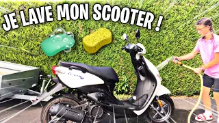 [SCOOTER] - Je LAVE mon SCOOTER en vidéo !  (je vous montre ce que j'utilise)