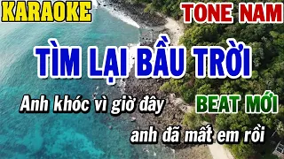 Karaoke Tìm Lại Bầu Trời Tone Nam | Karaoke Beat | 84